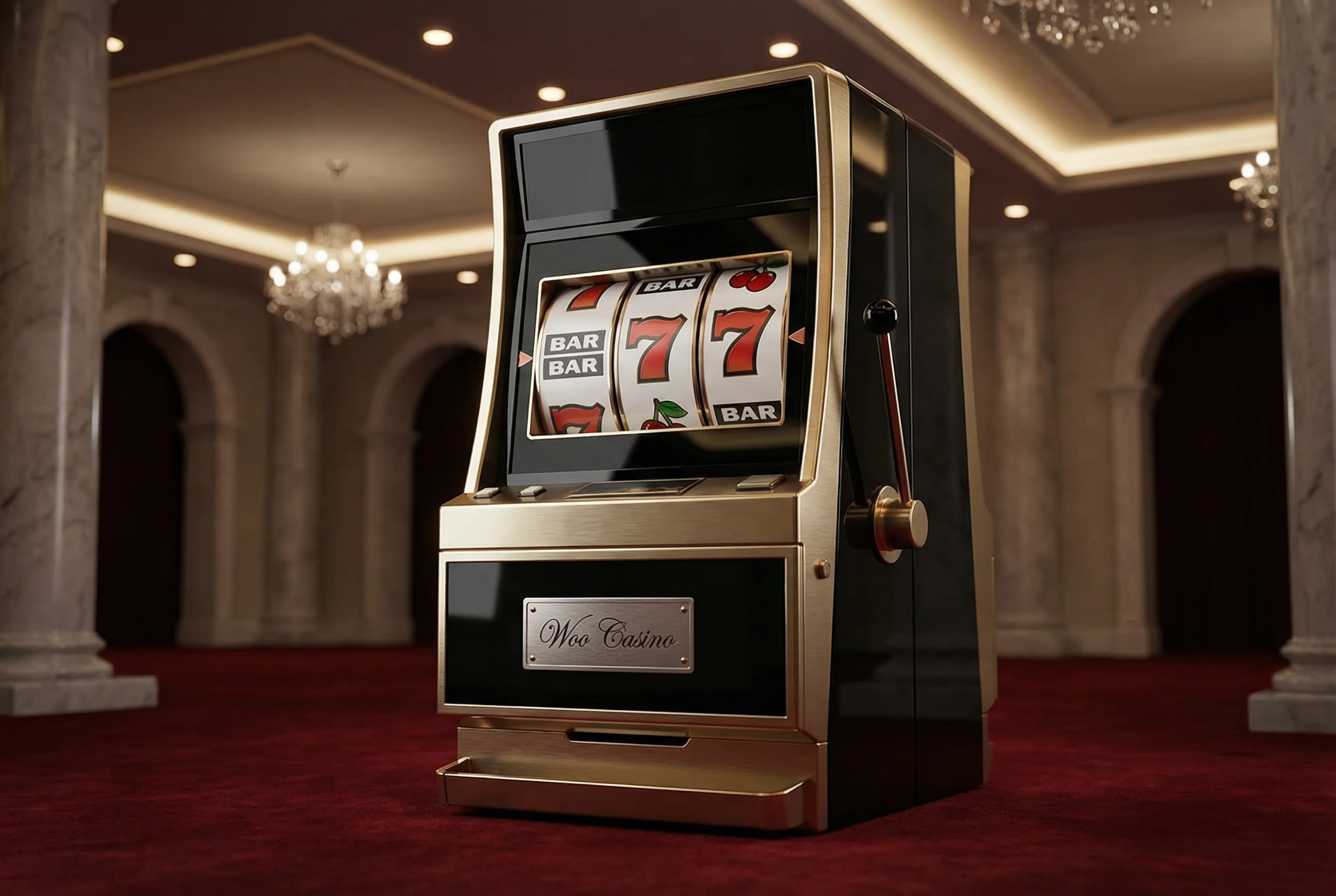 Woo Casino vibrant homepage